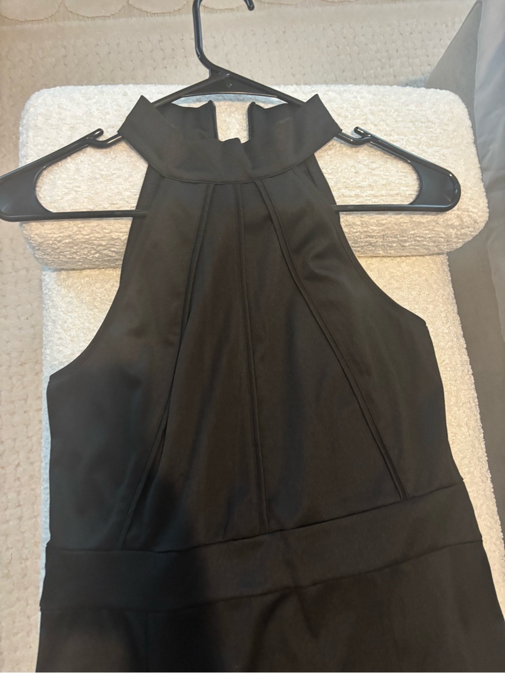 Black Halter Neck  long Women's Dress